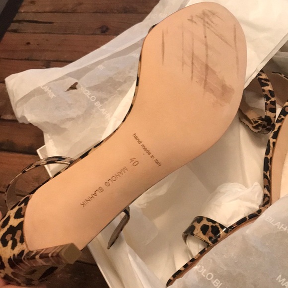 Manolo Blahnik Chaos Ankle Strap Sandal NIB sz 40 - Picture 4 of 4